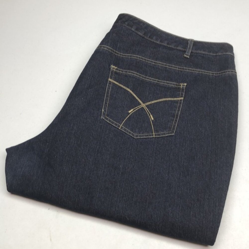 ADDITIONAL ELLE PETITE BELLA WIDE LEG BOOT JEANS SZ26 LN30 ⭐️
